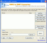 DWG to DWF Converter Std screenshot